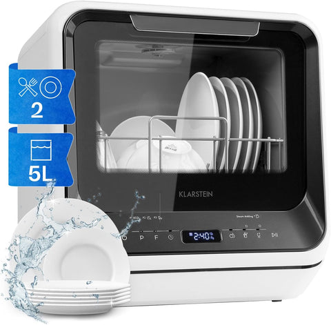 Amazonia Mini Bulaşık Makinesi, 2 Kişilik, 6 Programlı, Kompakt Tasarım