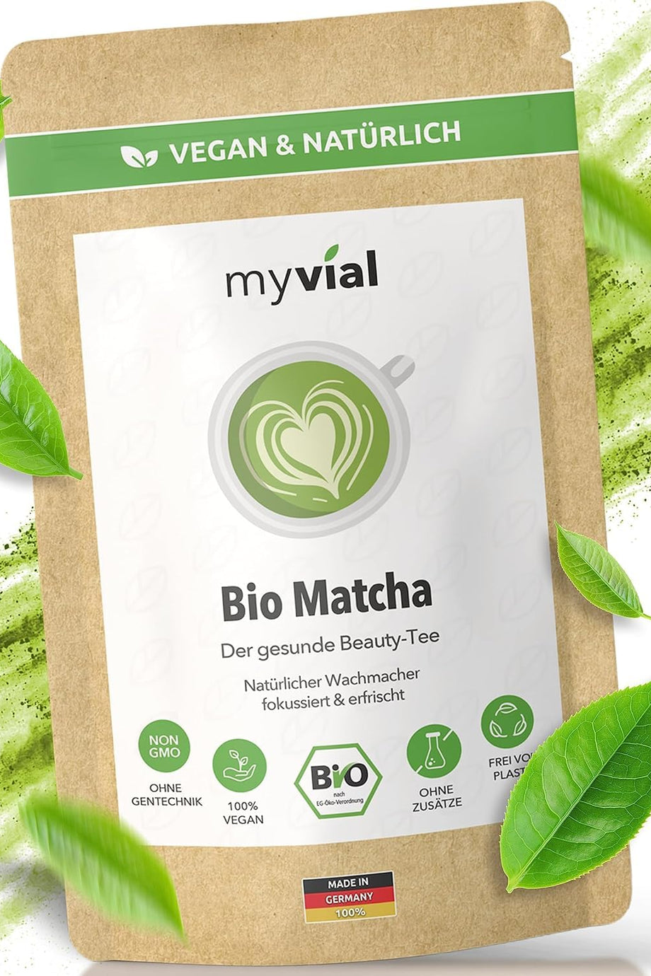 Organik Japon Matcha Tozu 100g Kagoshima Menşeli Vegan Katkısız Plastik İçermez