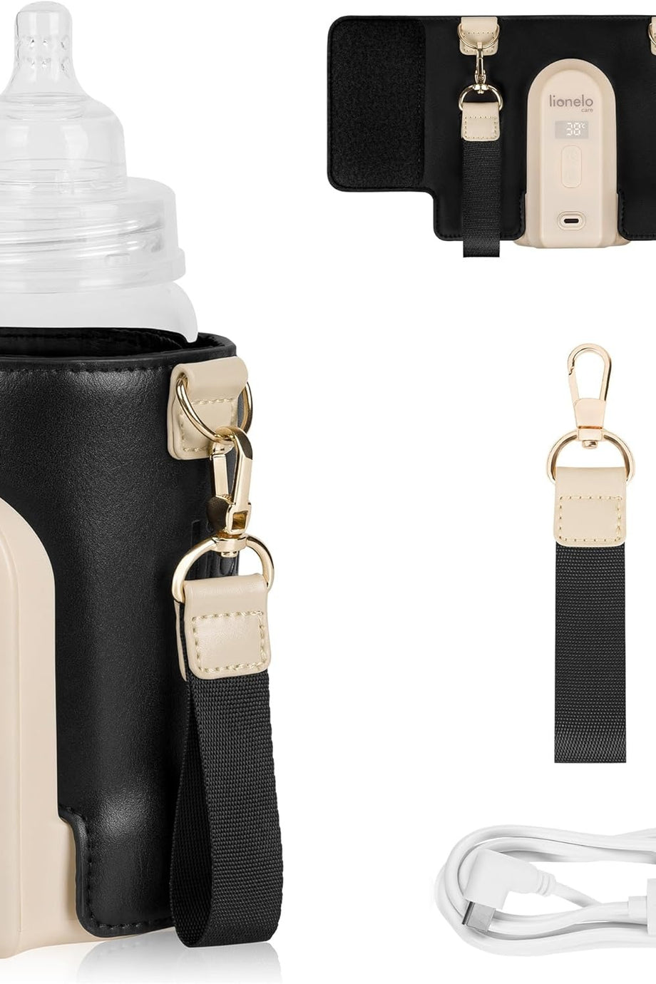 Thermup Go Evo Taşınabilir Biberon Isıtıcı, 38-50°C Arası 5 Sıcaklık Seçeneği, USB-C Şarj, LCD Ekran