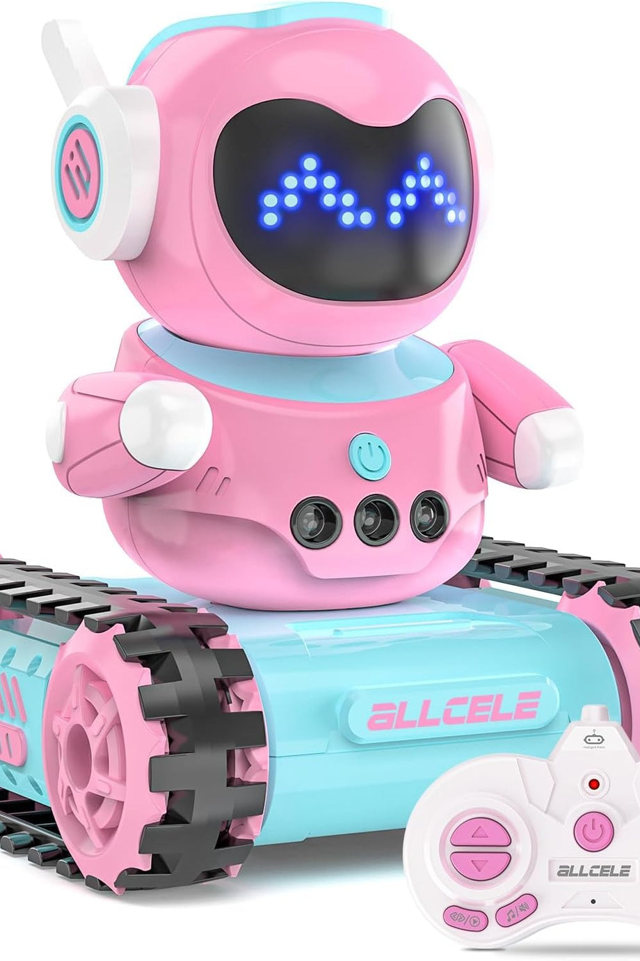 LED Gözlü RC Robot Tank Oyuncak, Müzikli ve Konuşma Özellikli, Çocuklar için