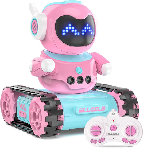 LED Gözlü RC Robot Tank Oyuncak, Müzikli ve Konuşma Özellikli, Çocuklar için