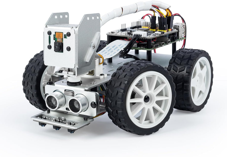 Picar-X AI Video Robot Araba Kit Raspberry Pi 5/4/3B+/3B ile ChatGPT-4o, Ses Kontrolü Görüntü Tanıma