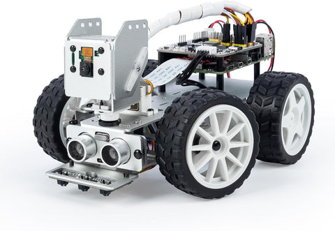 Picar-X AI Video Robot Araba Kit Raspberry Pi 5/4/3B+/3B ile ChatGPT-4o, Ses Kontrolü Görüntü Tanıma