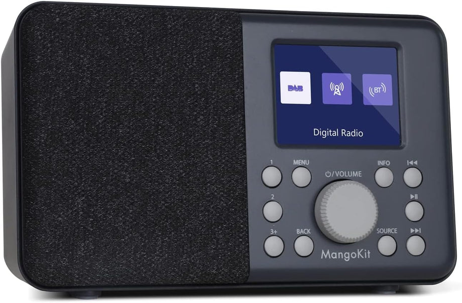 MD3 DAB/DAB+/FM Dijital Radyo, Bluetooth Hoparlör, Çalar Saat, 40 Ön Ayarlı Kanal