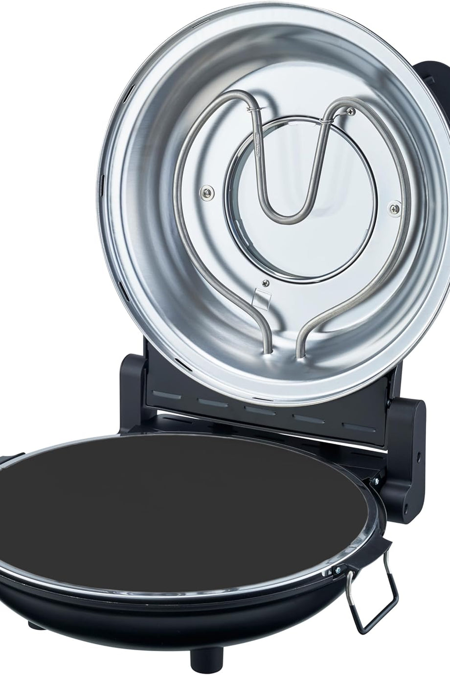 Elektrikli Pizza Fırını, Taş Tabanlı, Cam Pencereli, 1200W, 390°C