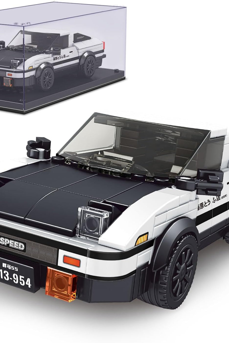 Technic Speed Champions AE86 Yarış Arabası Model Seti, 399 Parça, Akrilik Vitrinli
