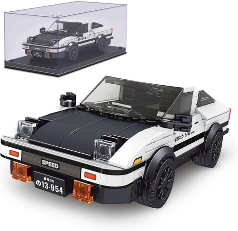 Technic Speed Champions AE86 Yarış Arabası Model Seti, 399 Parça, Akrilik Vitrinli