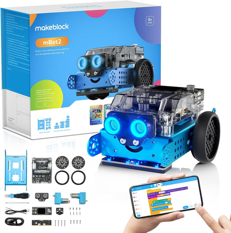 mBot 2, WiFi Uzaktan Kumandalı Yapay Zeka Robot Oyuncağı, Scratch ve Python Uyumlu