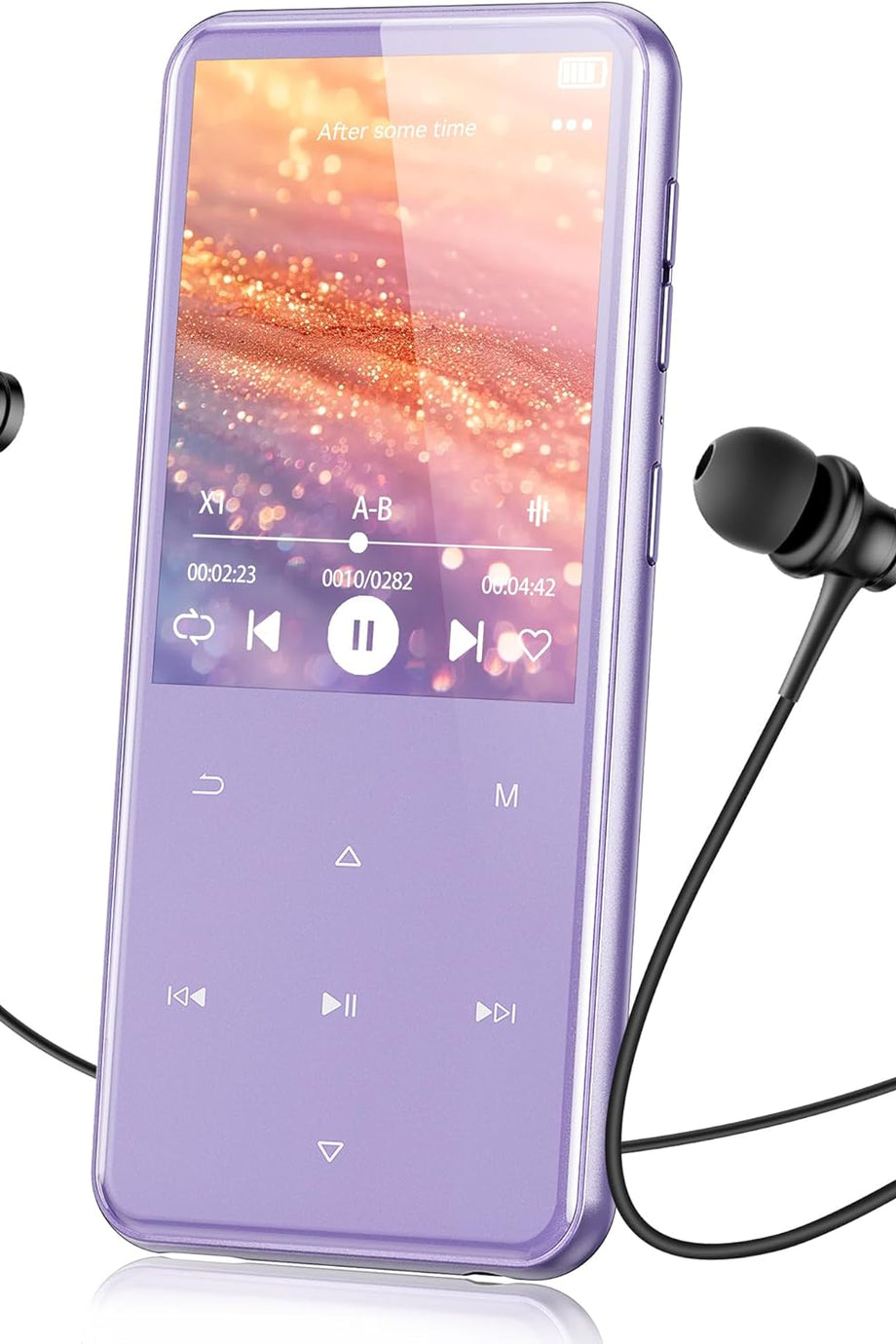 64 GB MP3 Çalar, Bluetooth 5.3, HiFi Ses, FM Radyo, 2,4 inç TFT Ekran