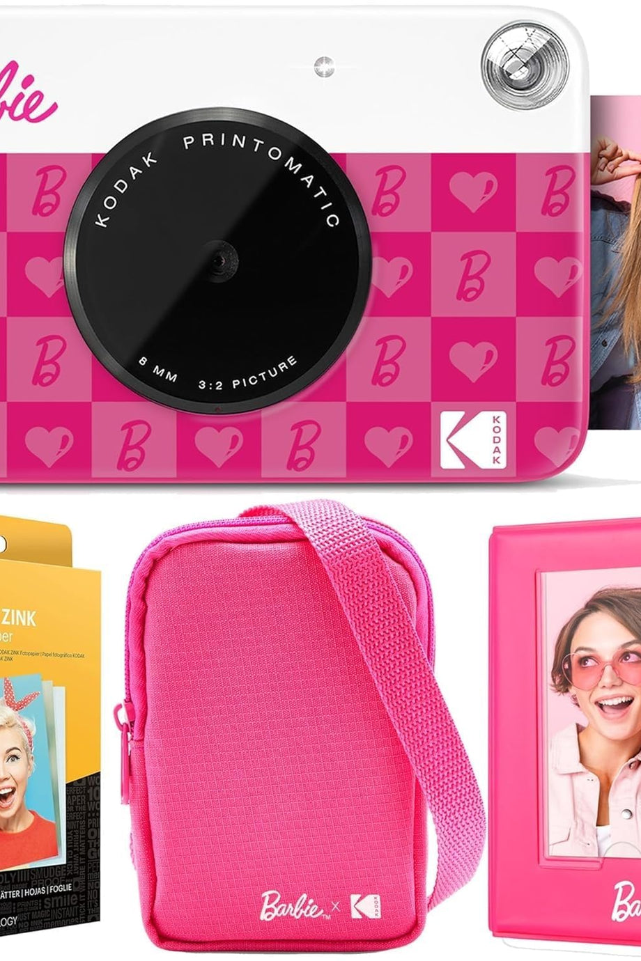 x Barbie Printomatic Tam Renkli Anında Baskı Dijital Fotoğraf Makinesi Deluxe Paketi
