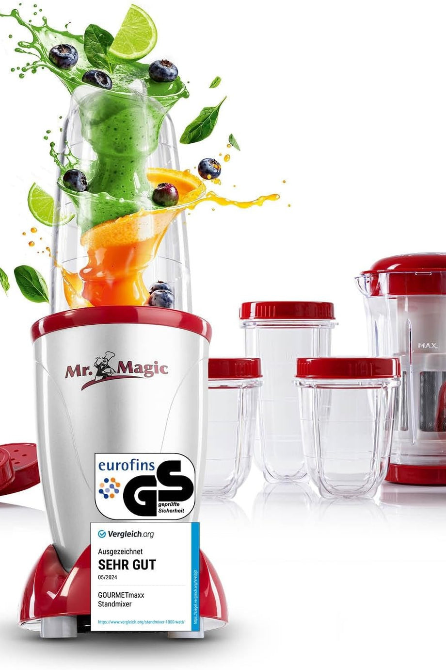 Mr. Magic 18 Parça Smoothie ve Shake Blender Seti, 400W
