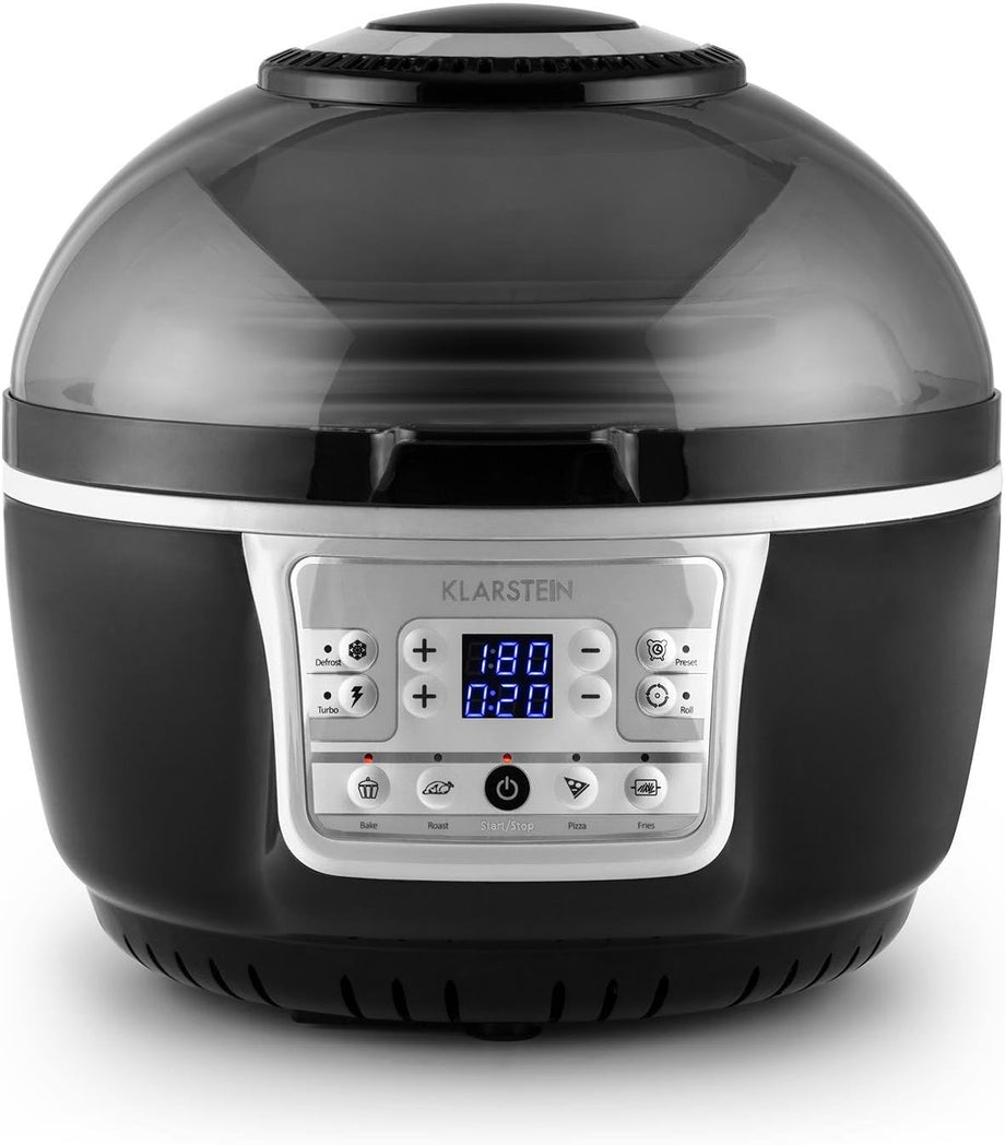 VitAir Turbo Sıcak Hava Fritözü, 1400W, Siyah-Gri