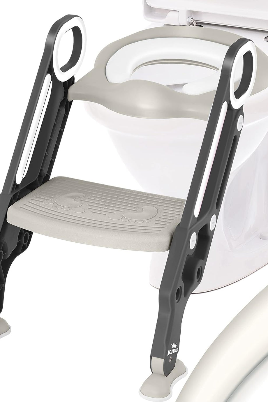 Katlanabilir Klozet Adaptörü, Basamaklı ve Kolları Destekli, Yükseklik Ayarlı