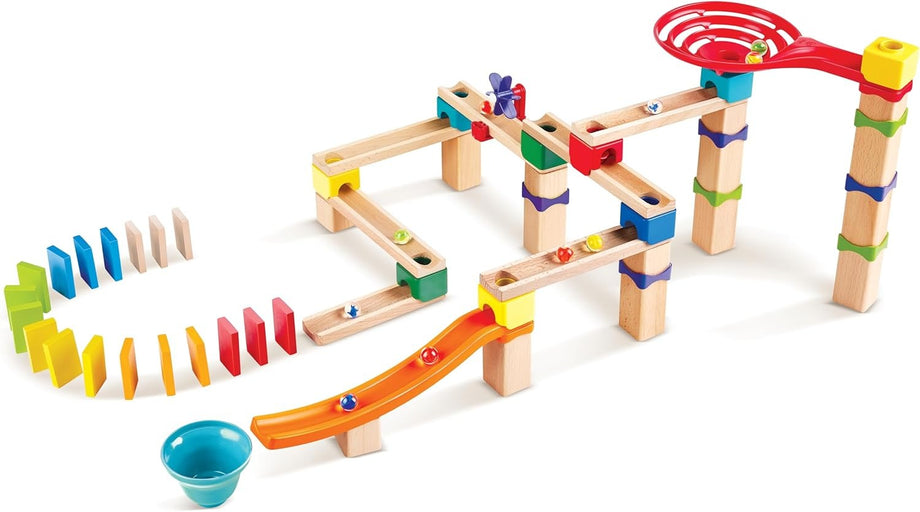 Ahşap Marble Run Yarış Pisti 81 Parça Eğitici Oyun Seti 3 Yaş ve Üzeri