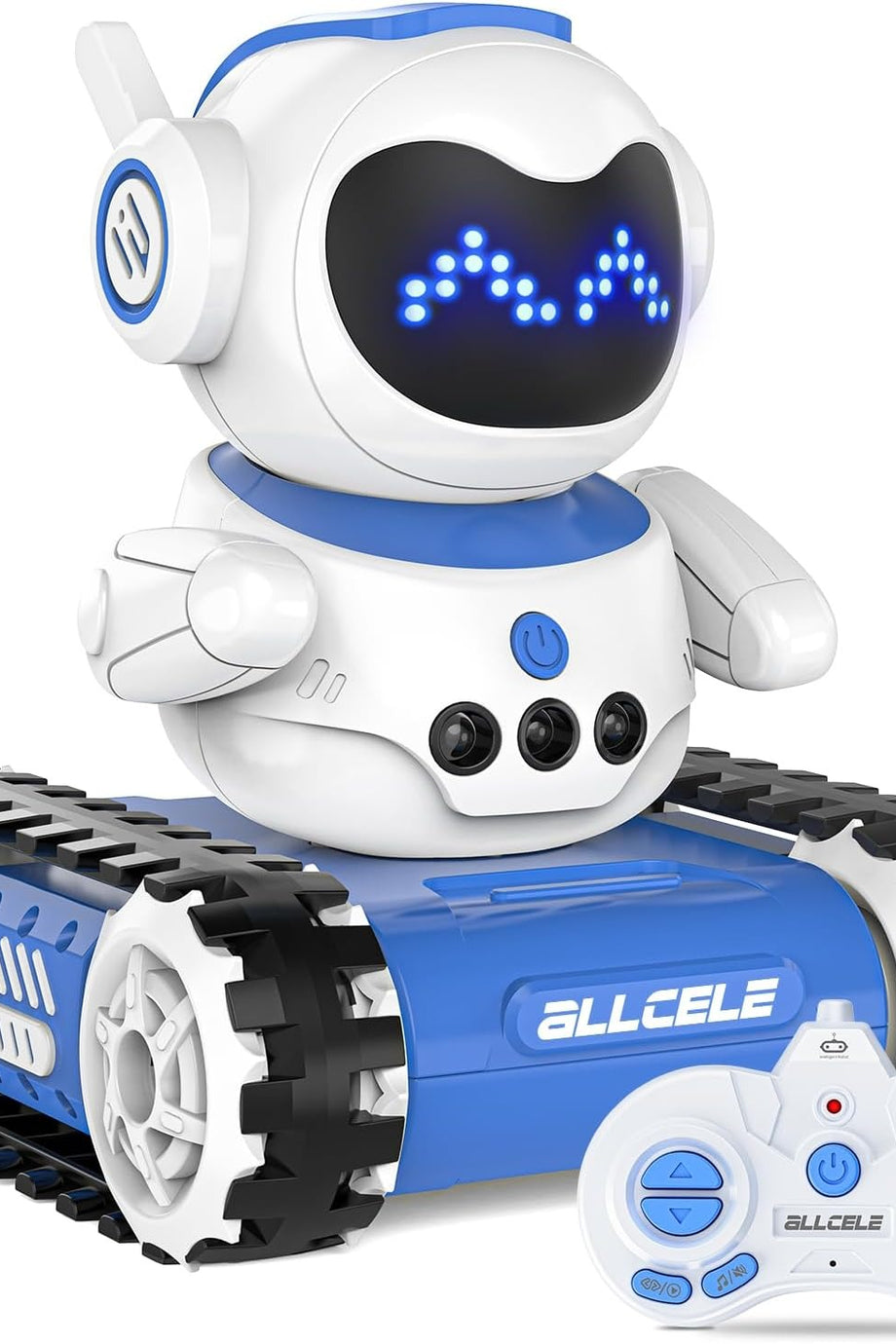 LED Gözlü RC Robot Tank Oyuncak, Müzikli ve Konuşma Özellikli, Çocuklar için