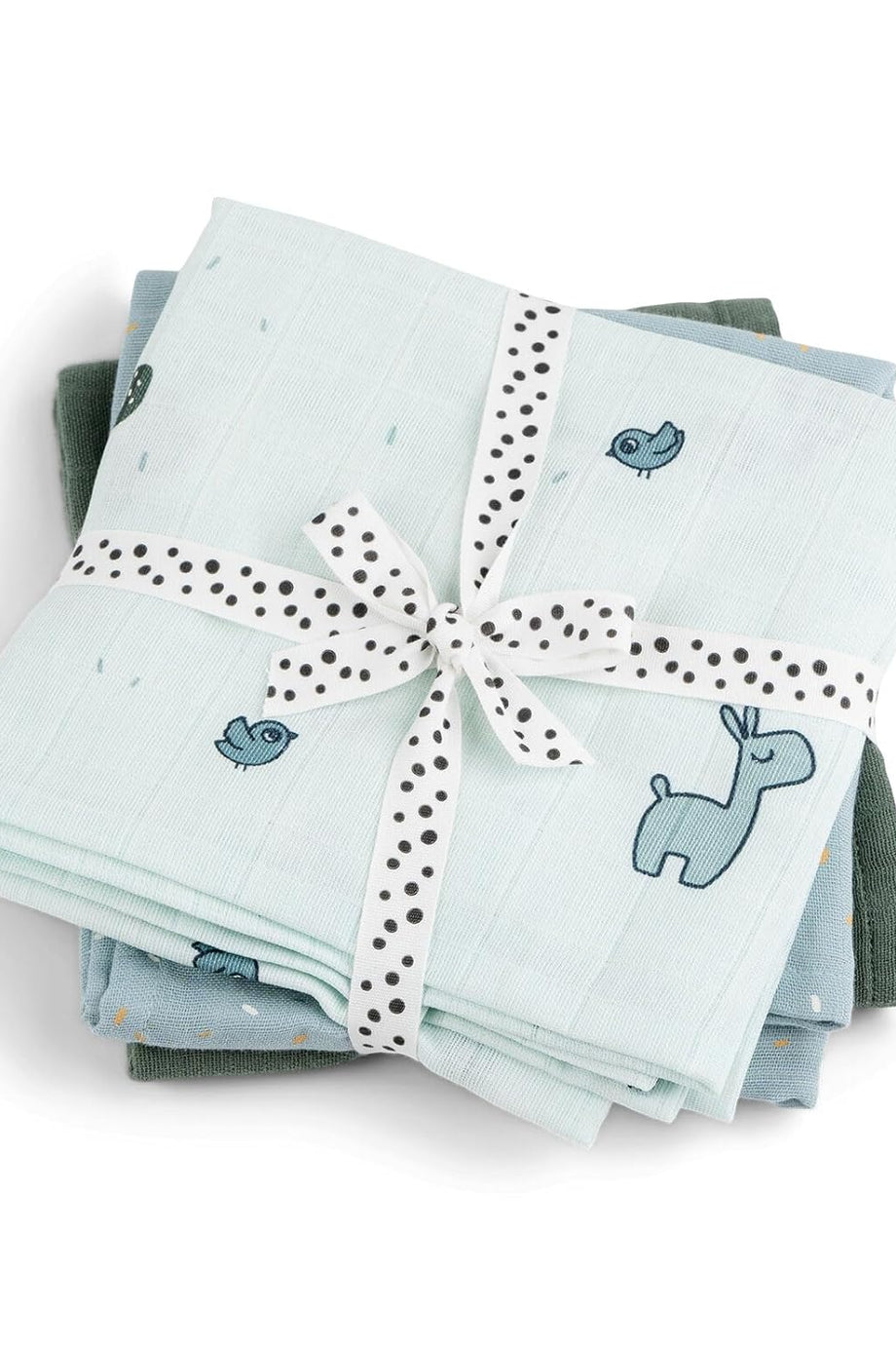 Muslin Bezi 3’lü Set, 70x70 cm, GOTS Sertifikalı %100 Organik Pamuk Bebek Bezi