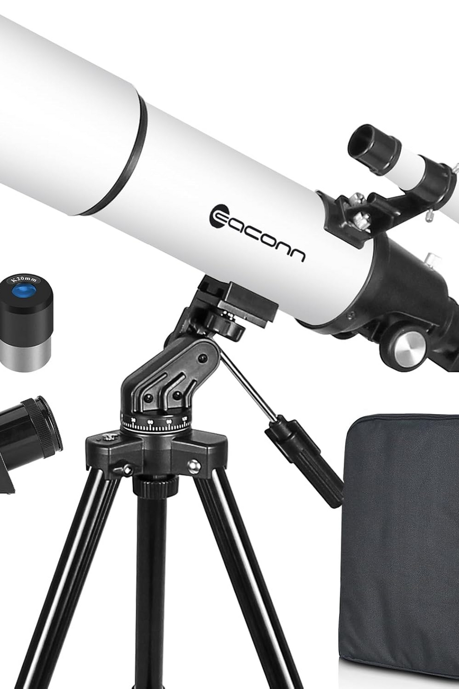 80mm Seyahat Tipi Astronomi Teleskobu, Yeni Başlayanlar ve Yetişkinler için Setli