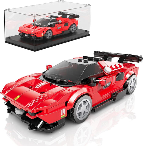 27069 Spor Araba Yapı Blokları Seti Drift Araba Modeli, 449 Parça ve Akrilik Sergi Kutusu