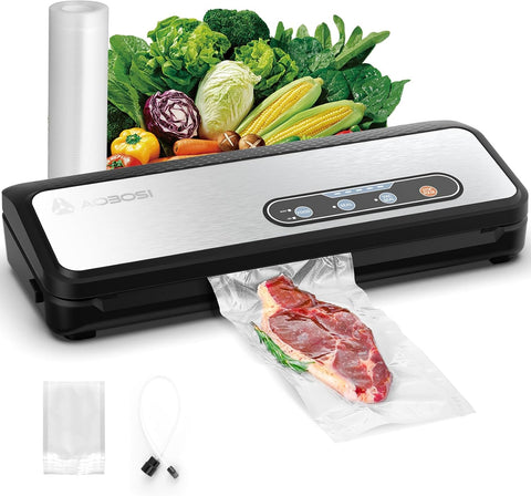 90KPa 8'i 1 Arada Vakumlu Paketleme Makinesi, Dahili Kesici ve Torba Saklama