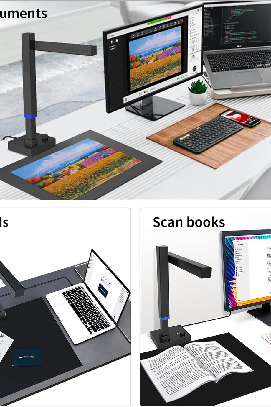 Shine Ultra Pro 24MP A3 Kitap & Belge Tarayıcı, OCR & LED Aydınlatmalı