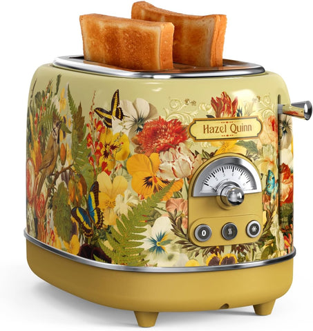 2 Dilim Retro Ekmek Kızartma Makinesi, 6 Kademeli, 3 Fonksiyon