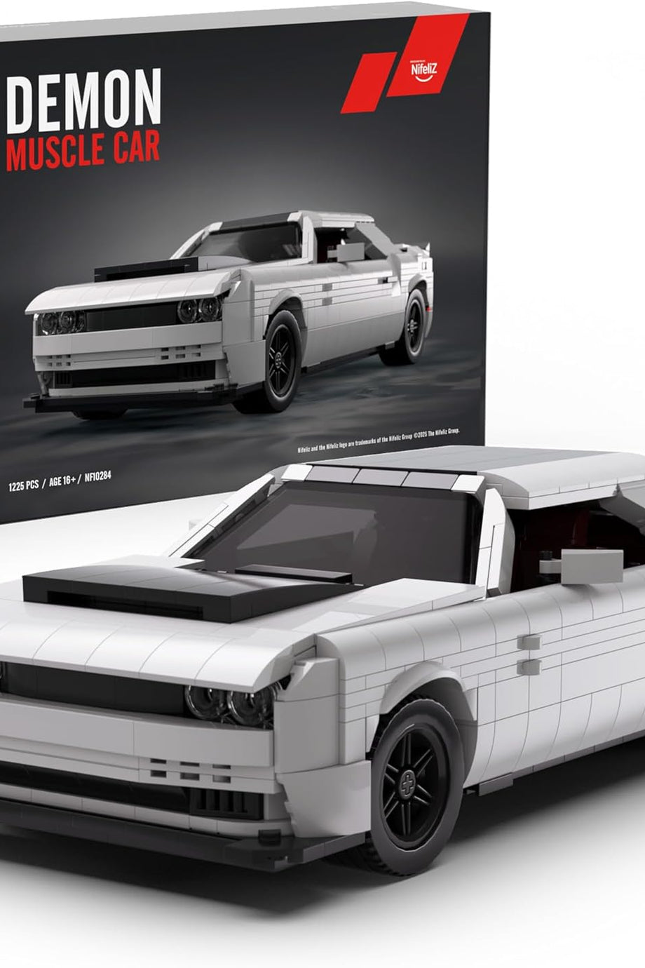 Demon Muscle Araba Yapım Seti, 1225 Parça, Kelepçeli Bloklar, Yetişkin Koleksiyon Modeli
