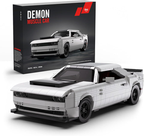 Demon Muscle Araba Yapım Seti, 1225 Parça, Kelepçeli Bloklar, Yetişkin Koleksiyon Modeli
