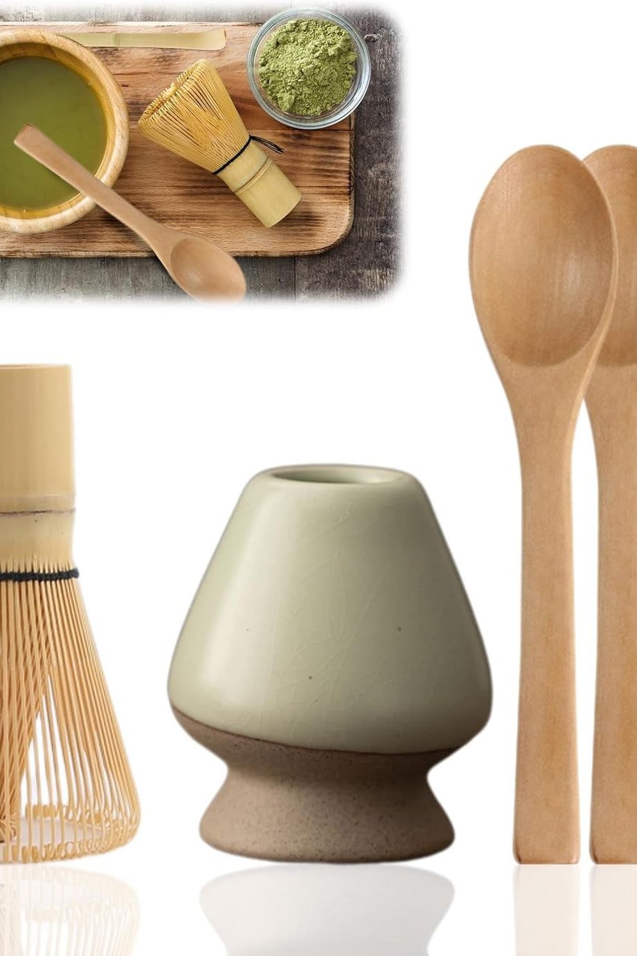 5 Parça Japon Matcha Seti Bambu Kaşık Çırpıcı Seremoni Seti Hediye için Uygun