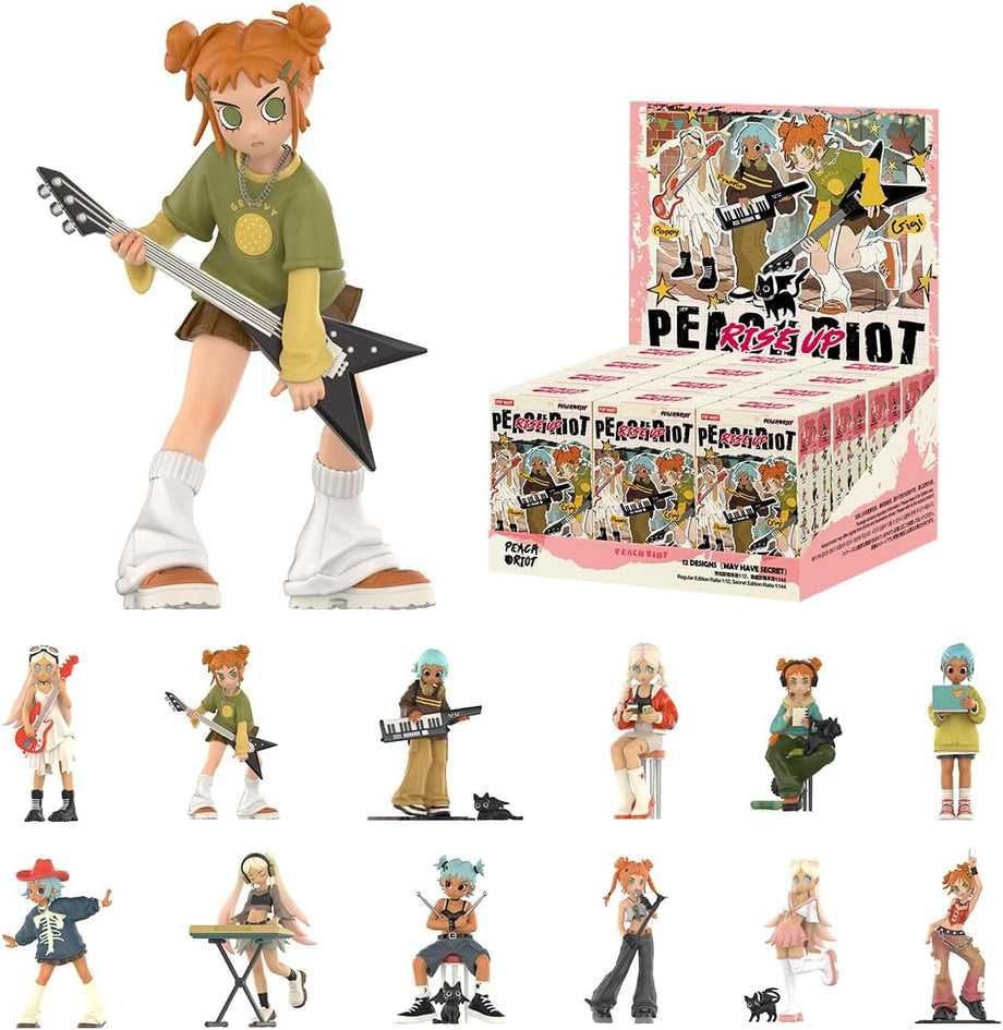Peach Riot Rise Serisi Figür 12’li Kutu, Rastgele Seçilen Koleksiyon Figürleri