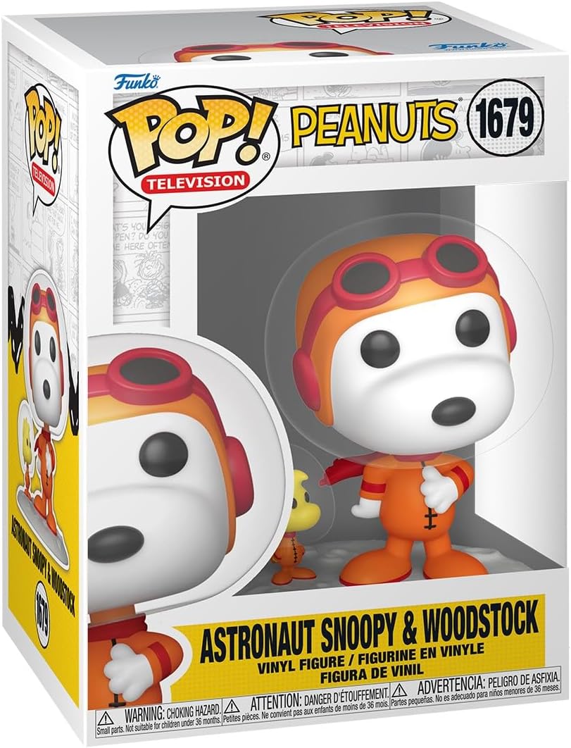 Pop! Peanuts Space Snoopy Vinil Figür 9,5 cm, Koleksiyon ve Hediye İçin
