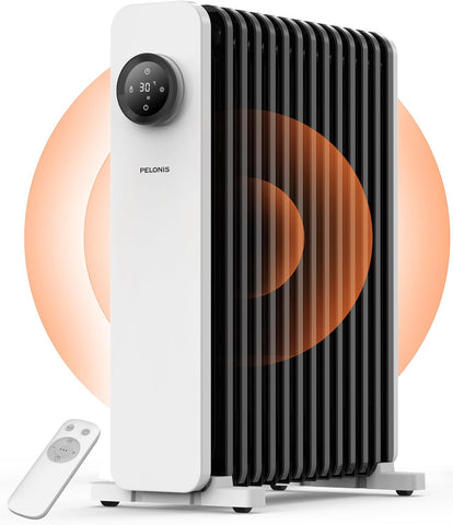 2500W 13 Kanatlı Yağlı Radyatör, Uzaktan Kumandalı ve Termostatlı