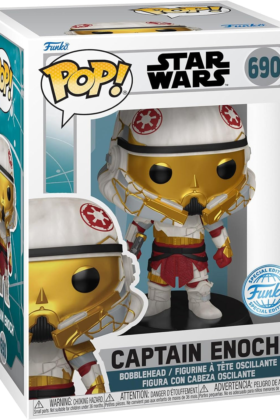 Pop! Star Wars: Ahsoka, Captain Enoch, Vinil Koleksiyon Figürü, Resmi Ürün
