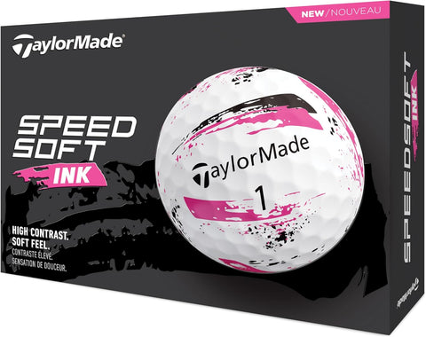 SpeedSoft Ink Pembe Golf Topu, Düşük Sıkıştırmalı, Yumuşak Hisli ve Renkli Tasarım
