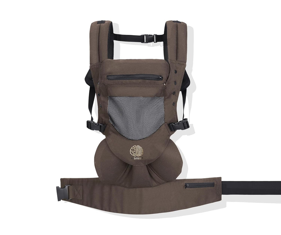 Yenidoğanlar İçin Ergonomik Bebek Taşıyıcı – 3D File, 4 Pozisyon, 4-18 Kg (Kahverengi)
