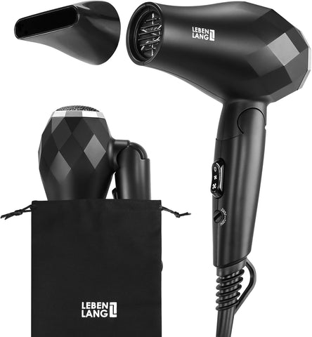 Seyahat Saç Kurutma Makinesi, 1000W, Katlanabilir, Çift Gerilim, Sessiz