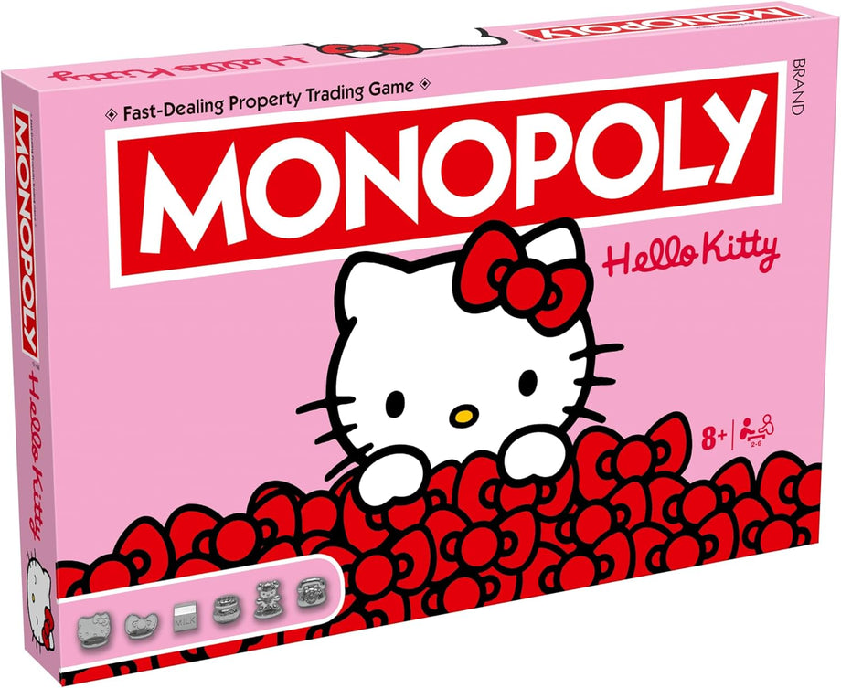 Hello Kitty Monopoly Masa Oyunu, 2-6 Oyuncu, 8 Yaş+