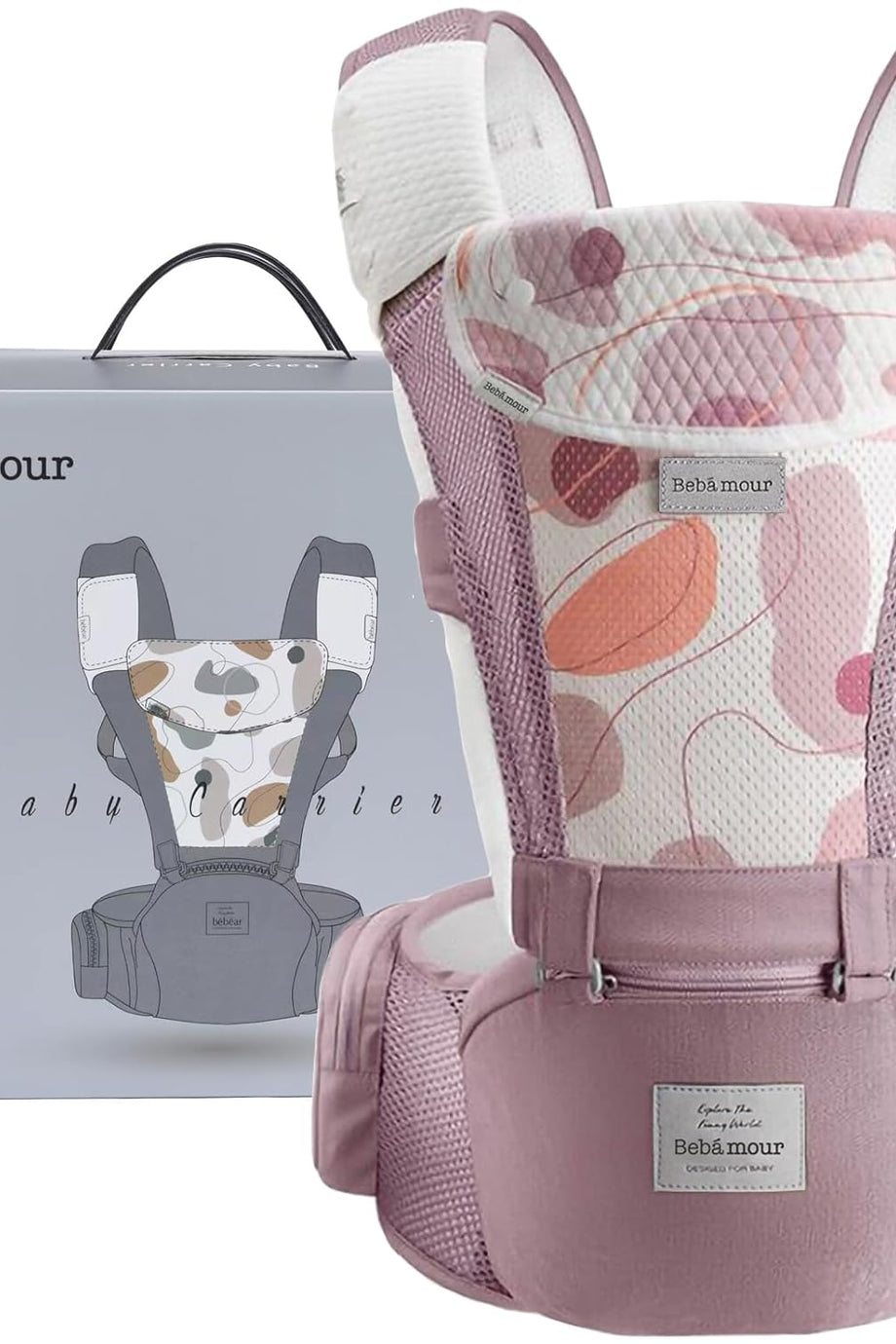 6'sı 1 Arada Ergonomik Bebek Taşıyıcı, Air Mesh, 0-36 Ay