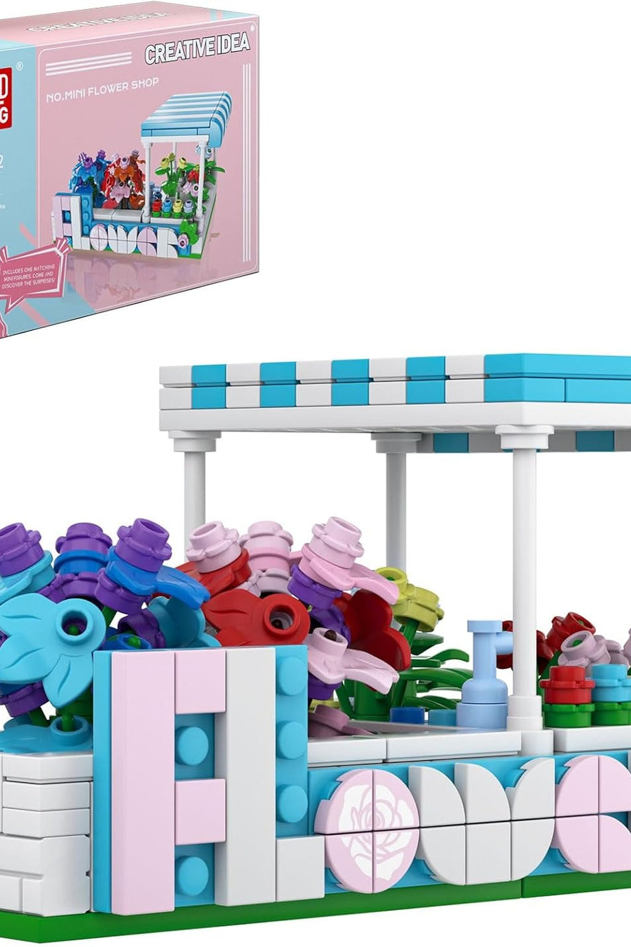 24032 Florist House Yapı Blokları Seti 269 Parça, Çiçekçi Dükkanı Mini Modüler Yapı