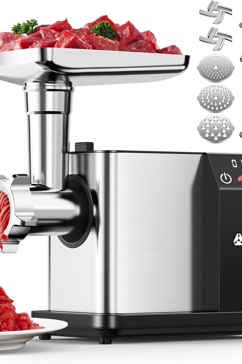 Elektrikli Kıyma Makinesi 3000W, LED Ekran, 3 Hız, Tıkanma Önleyici