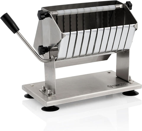 Köri Sosis Kesici, 10 Paslanmaz Çelik Bıçaklı, 18 mm Dilim, Manuel