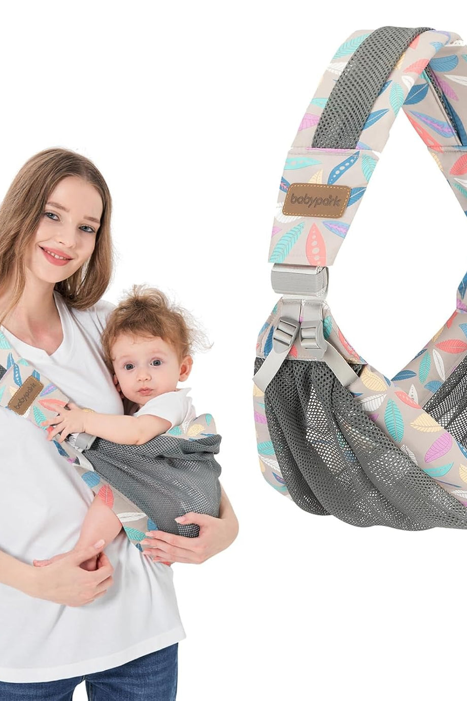 Ayarlanabilir Ergonomik Bebek Sling Taşıyıcı Nefes Alabilir, Tek Omuzda Taşınabilir