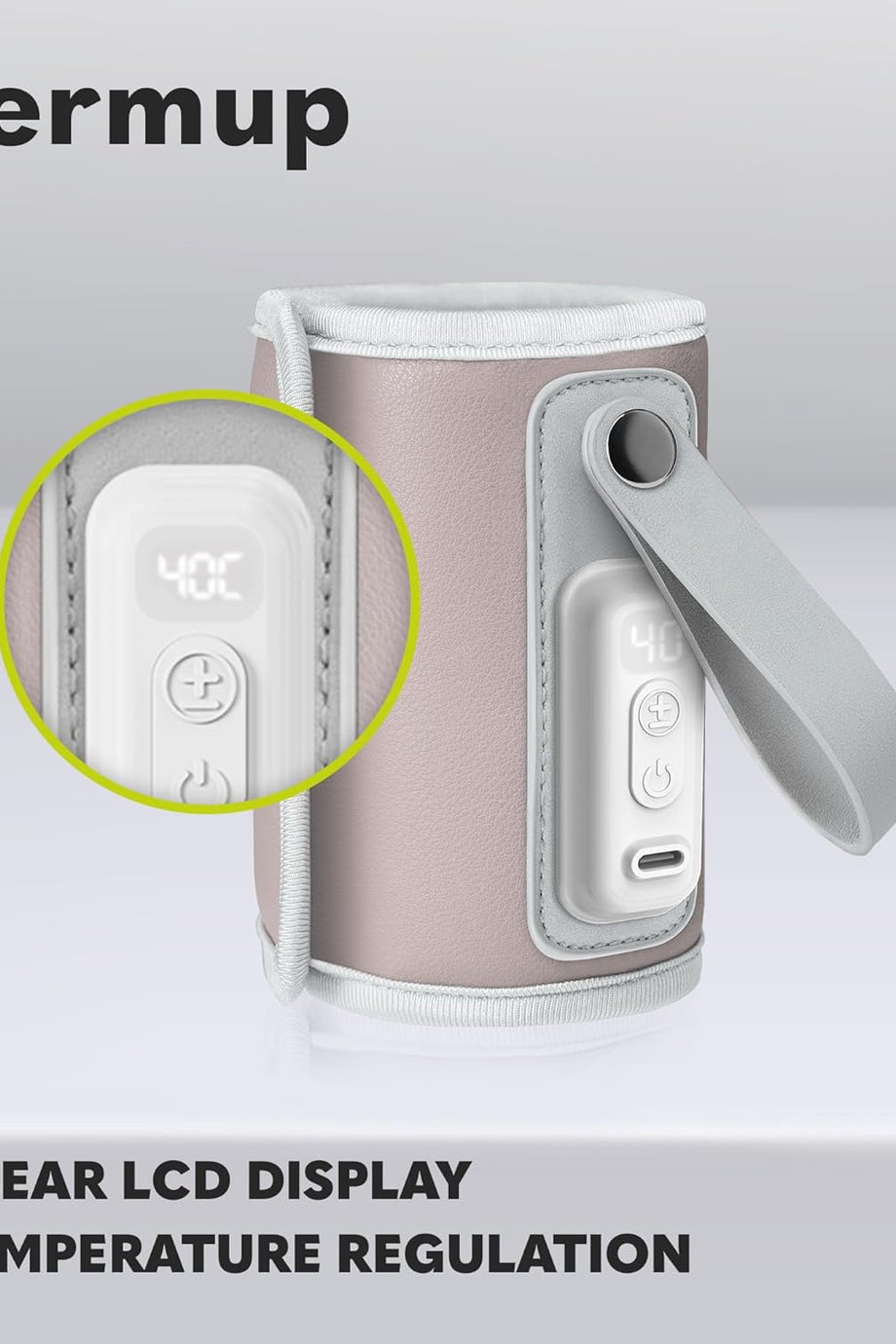 Thermup Go Taşınabilir Biberon Isıtıcısı, USB Şarj, 24 Saat Isı Koruma