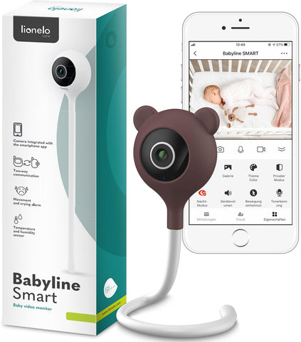 Babyline Smart Wi-Fi Bebek Kamerası,  Gece Görüşlü, Hareket ve Ses Algılamalı