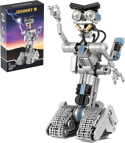 Robot Yapım Seti, Johnny 5 Mecha Modeli, 386 Parça, 6 Yaş ve Üzeri STEM Eğitimi, Harika Hediye