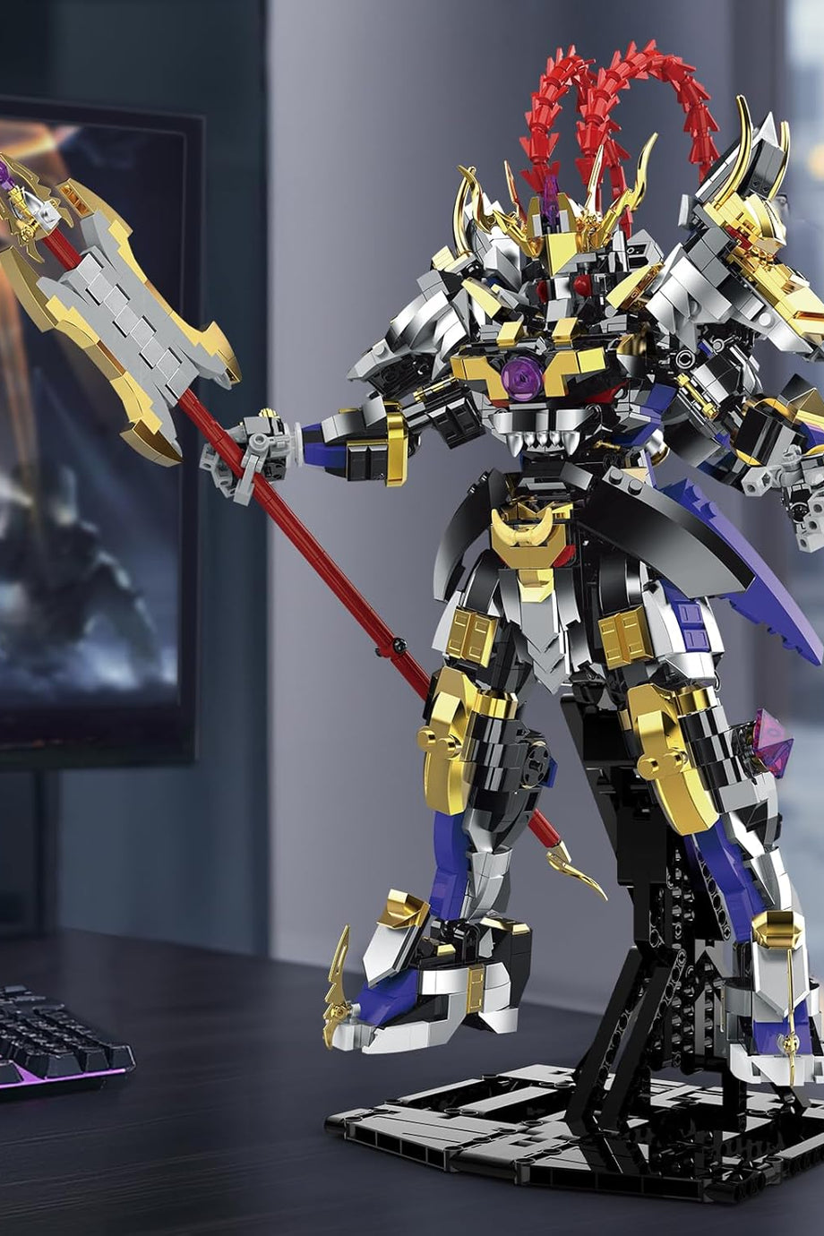 Mecha Yapı Blokları, Hero Warrior Mecha Robot Model Kiti (1448 Parça)