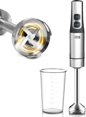 Güçlü El Blenderı,Paslanmaz Çelik Gövde, 800 ml Ölçüm Kabı, Turbo Mod, Sıçrama Koruması