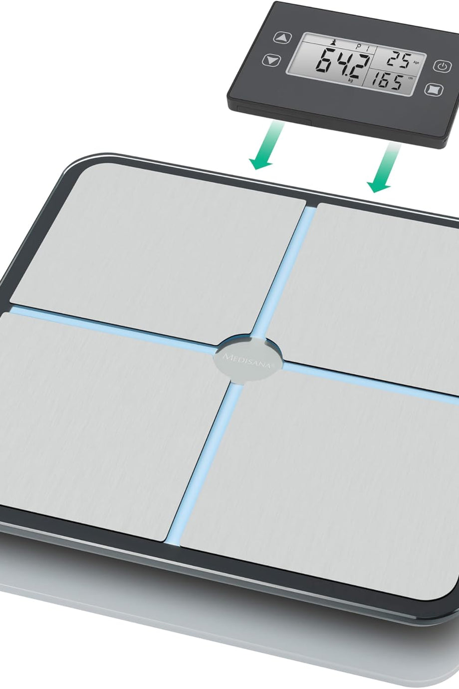 BS 460 Dijital Vücut Analiz Tartısı, LCD Ekran, Vücut Yağı, Kas Kütlesi, Kemik Ağırlığı Ölçümü