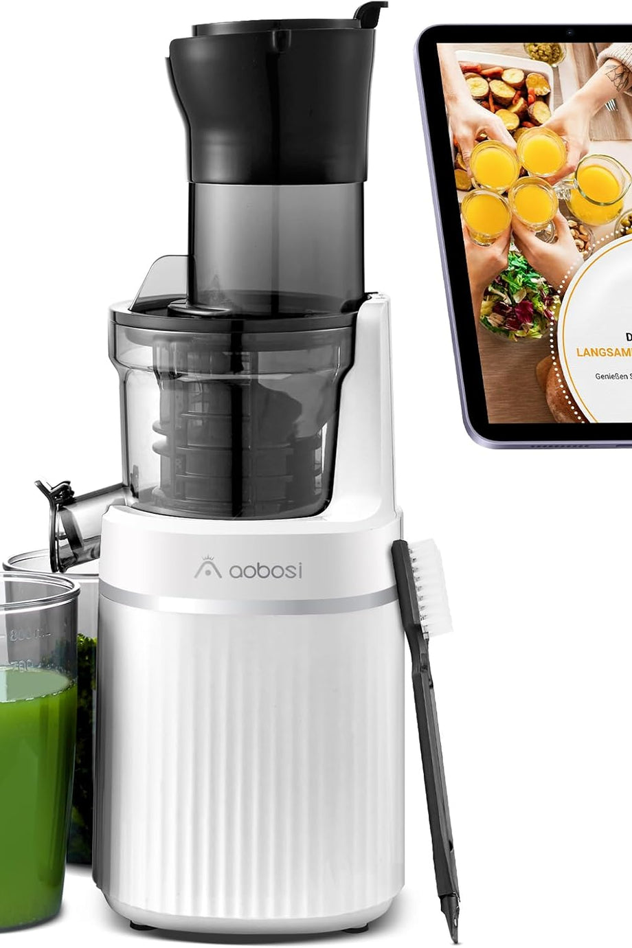 200W Yavaş Sıkacağı, Ters Fonksiyon, 2 Filtre, BPA İçermez, Sessiz Çalışma
