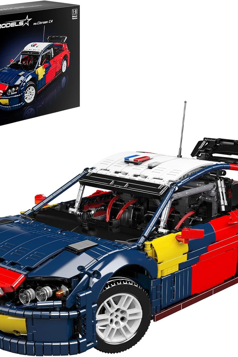 13187 Süper Spor Araba Yapı Blokları 4606 Parça, C4 WRC Yarış Arabası Modeli, Koleksiyon Kit