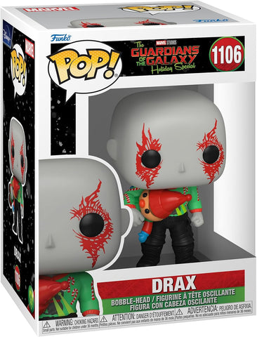 Pop! Marvel: Galaksinin Koruyucuları Tatil Özel, Drax, 9,5 cm Koleksiyonluk Vinil Figür